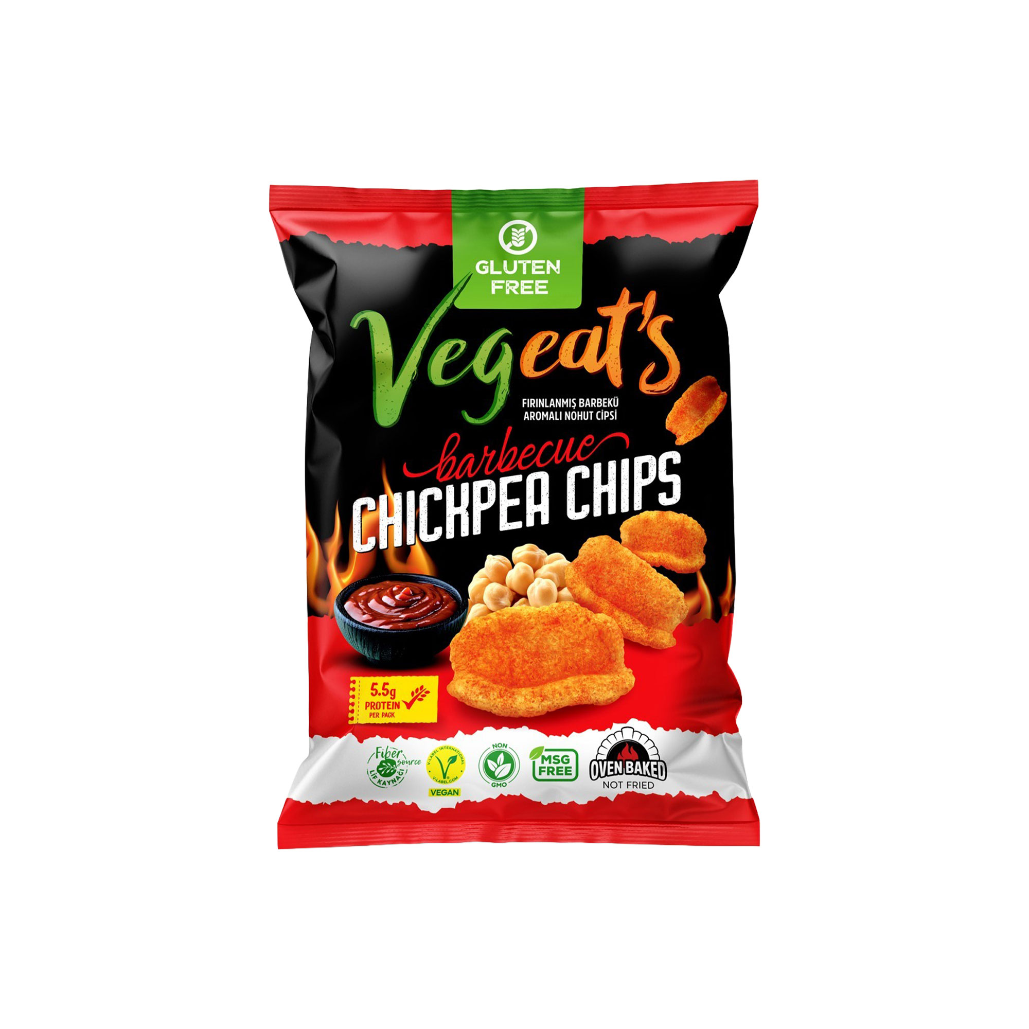 Vegeat's Fırınlanmış Barbekü Aromalı Nohut Cipsi